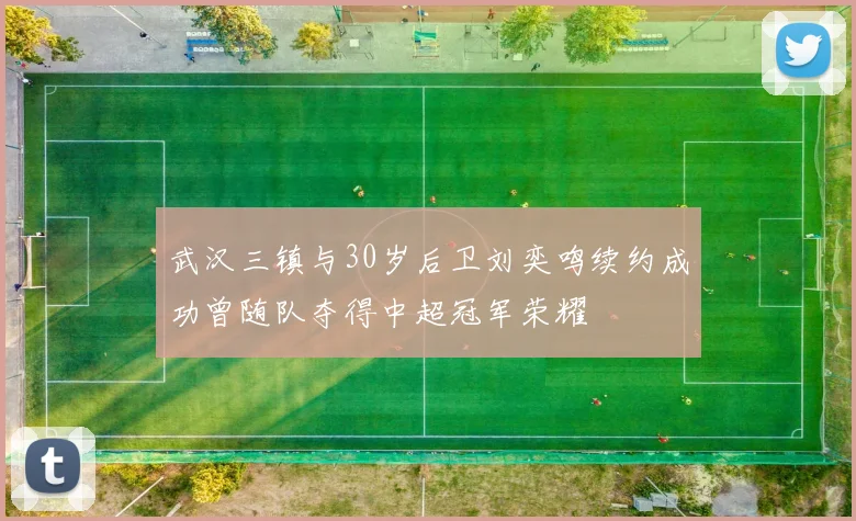 武汉三镇与30岁后卫刘奕鸣续约成功曾随队夺得中超冠军荣耀